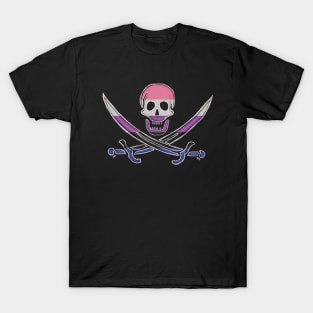 Genderfluid Pirate Pride (darkMode) T-Shirt